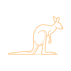 Animals Marsupials Svg Line Art, Free Vectors File